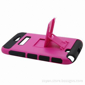 Hybrid PC Mobile Case for Samsung Galaxy Note 2 with Stand, Many Colors Available